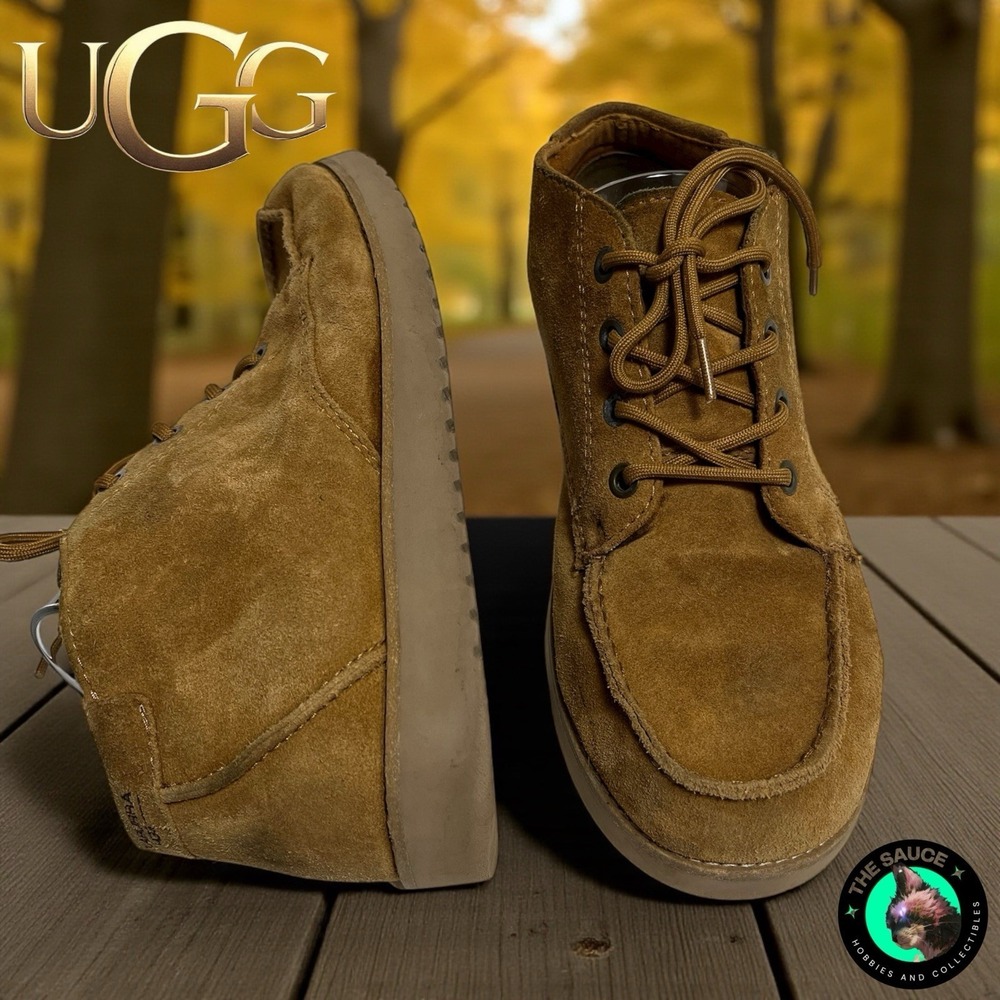 Koolaburra by UGG Graisen Chukka Boots Mens 11 Brown Chestnut Suede Rugged‎ Warm